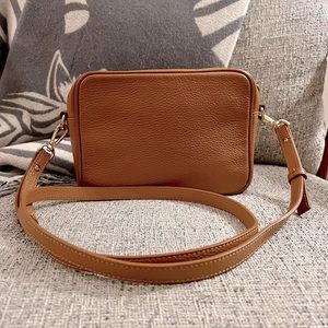 Quince pebbled leather crossbody bag purse